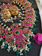 Jadau Kundan Peacock Neckpiece-J221